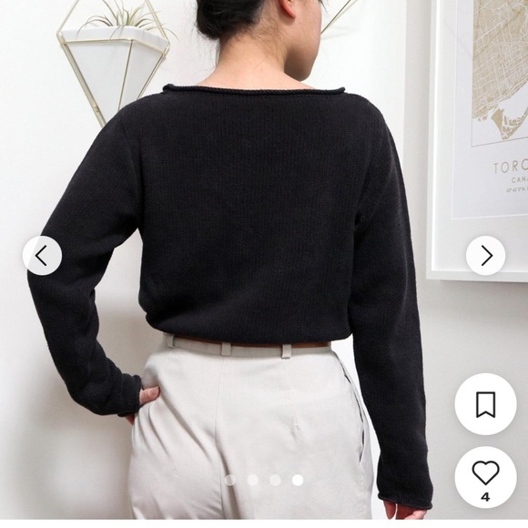 LRL Lauren Jeans Co. Ralph Lauren Black and Cream Geometric Sweater Knit
Size S - Picture 8 of 16